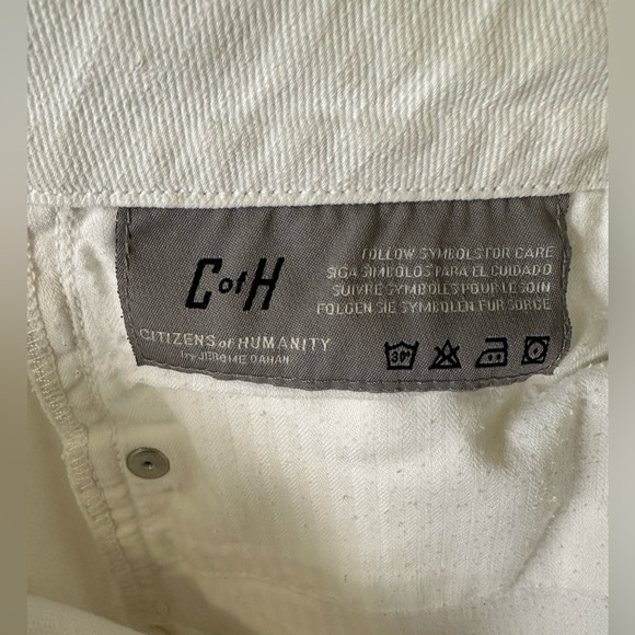Citizens of Humanity White Racer Skinny Jeans Size 26 - Picture 11 of 13